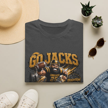 Go Jacks Football T-Shirt — Bogalusa High School Lumberjacks Fan Tee