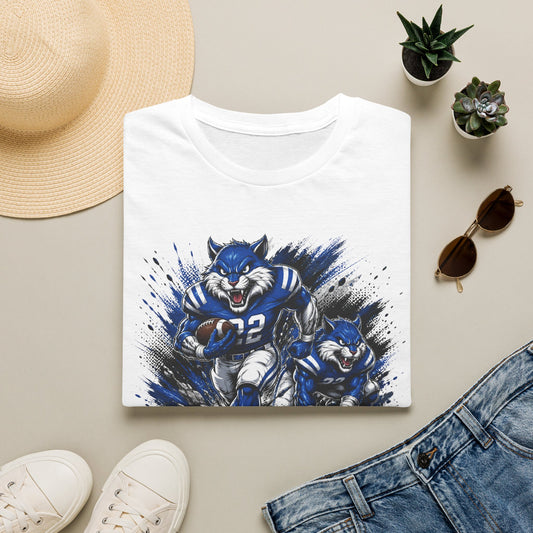 Varnado High School Wildcats Football Mascot T-Shirt