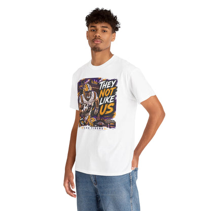 LSU Tigers "They Not Like Us" Football T-Shirt