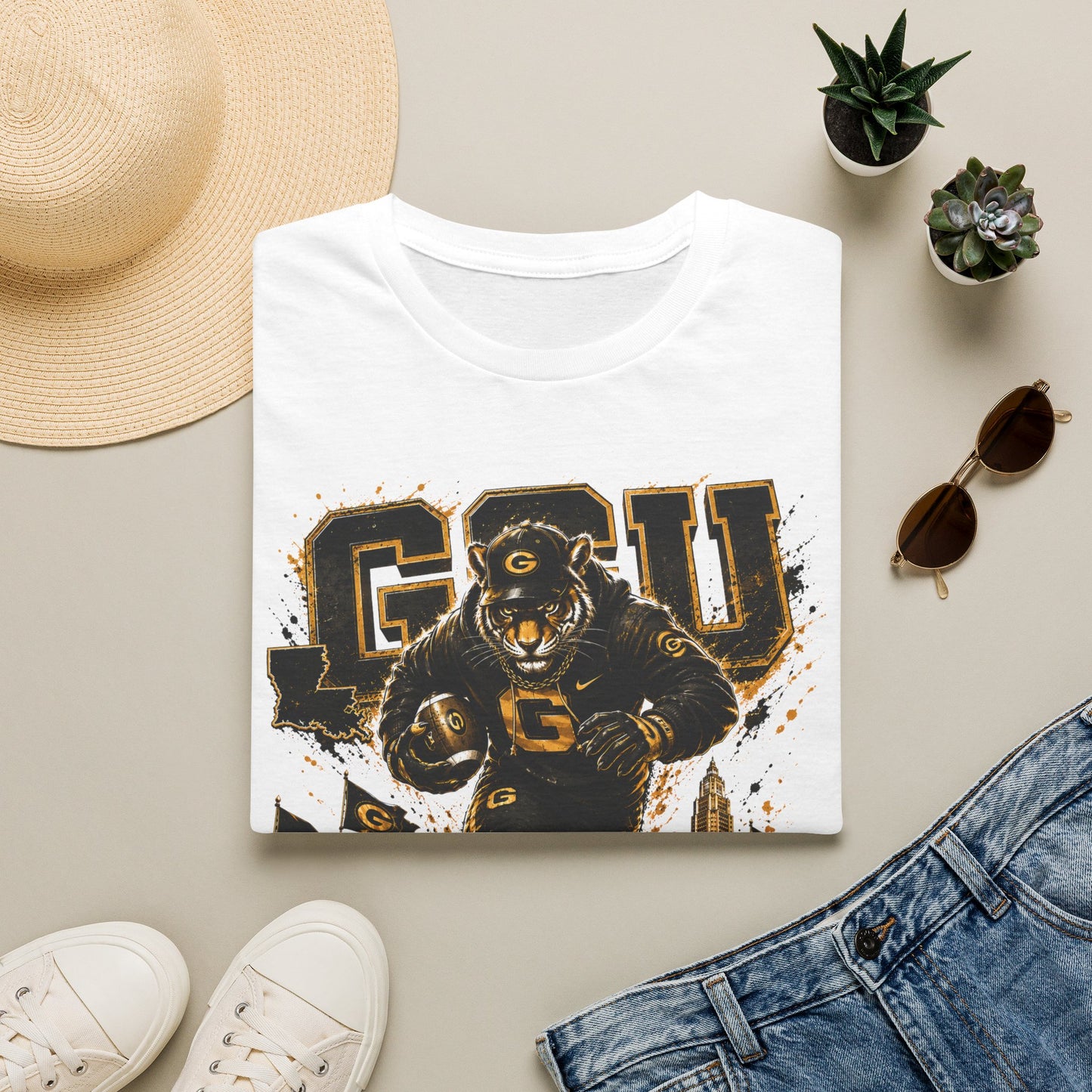 GSU (Grambling) T-Shirt — Vintage Collegiate Football Spirit Tee