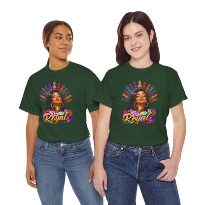 You Are Royal Graphic Tee — Empowering Black Queen Portrait T‑Shirt