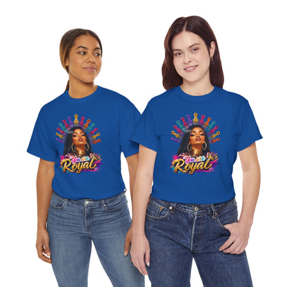 You Are Royal Graphic Tee — Empowering Black Queen Portrait T‑Shirt
