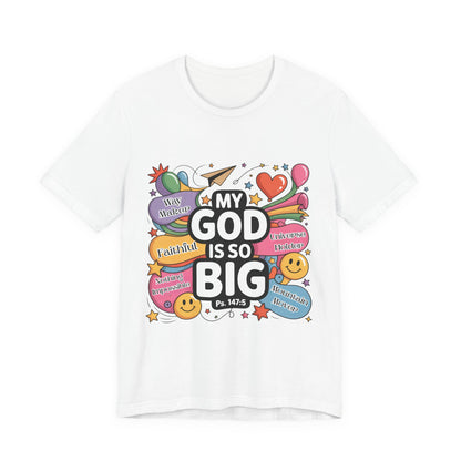 Colorful Faith-Inspired Unisex Tee, Inspirational T-Shirt for Church, Religious Gift, Everyday Wear, Fun Graphic Tee, Christian Apparel