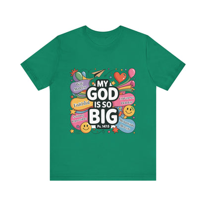Colorful Faith-Inspired Unisex Tee, Inspirational T-Shirt for Church, Religious Gift, Everyday Wear, Fun Graphic Tee, Christian Apparel
