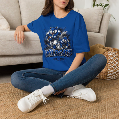 Varnado High School Wildcats Football Mascot T-Shirt