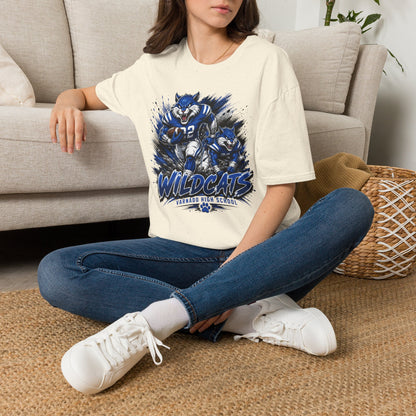 Varnado High School Wildcats Football Mascot T-Shirt