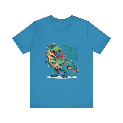 Dino Christmas Tee, Tree Rex Unisex Shirt, Fun Holiday Gift, Cute Dinosaur Apparel, Family Christmas Shirt, Festive Tee