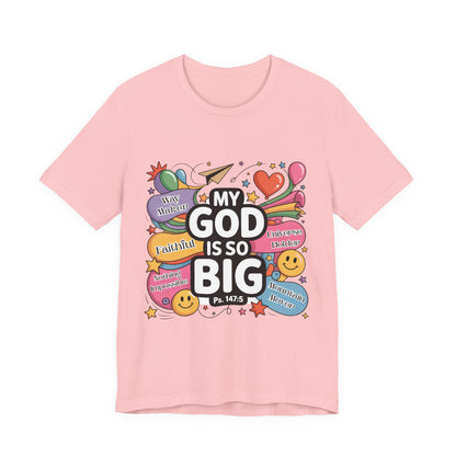 Colorful Faith-Inspired Unisex Tee, Inspirational T-Shirt for Church, Religious Gift, Everyday Wear, Fun Graphic Tee, Christian Apparel