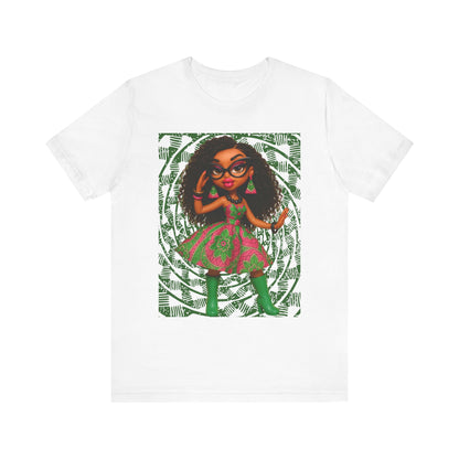 Stylish Short Sleeve Tee with Whimsical Design, Fashion T-Shirt, Casual Wear, Gift for Friends, Birthday Celebration