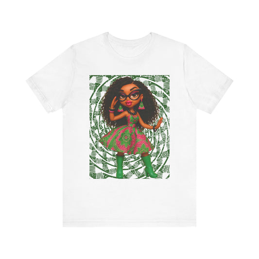 Stylish Short Sleeve Tee with Whimsical Design, Fashion T-Shirt, Casual Wear, Gift for Friends, Birthday Celebration