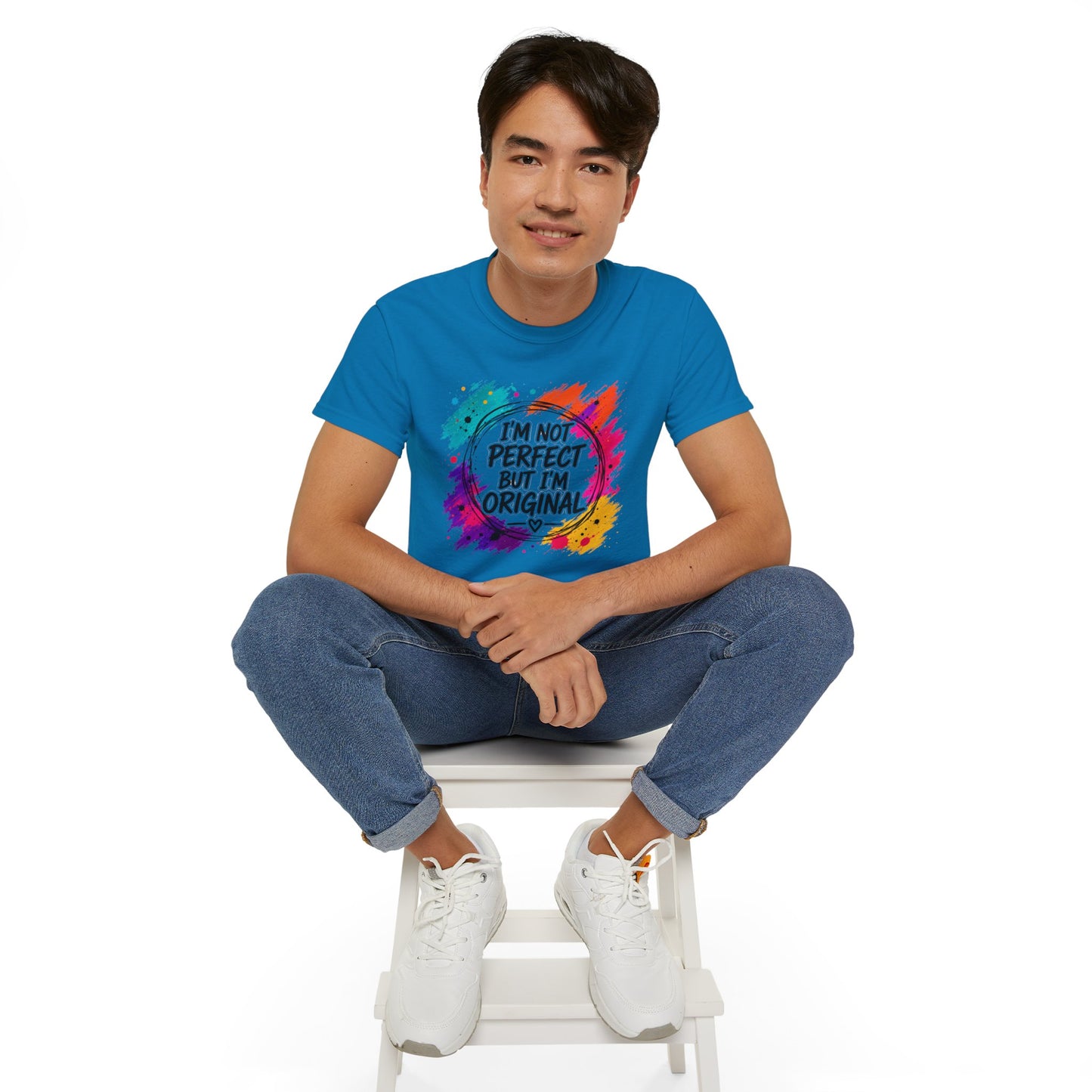 I'm Not Perfect But I'm Original Tee — Colorful Inspirational Cotton T-Shirt