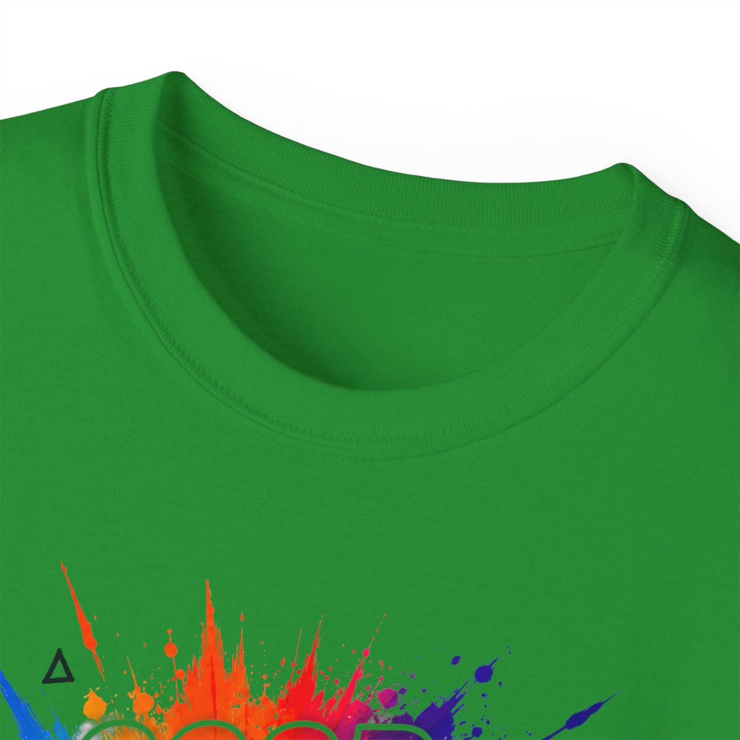 Good Energy Only T-Shirt — Colorful Splash Graphic Tee