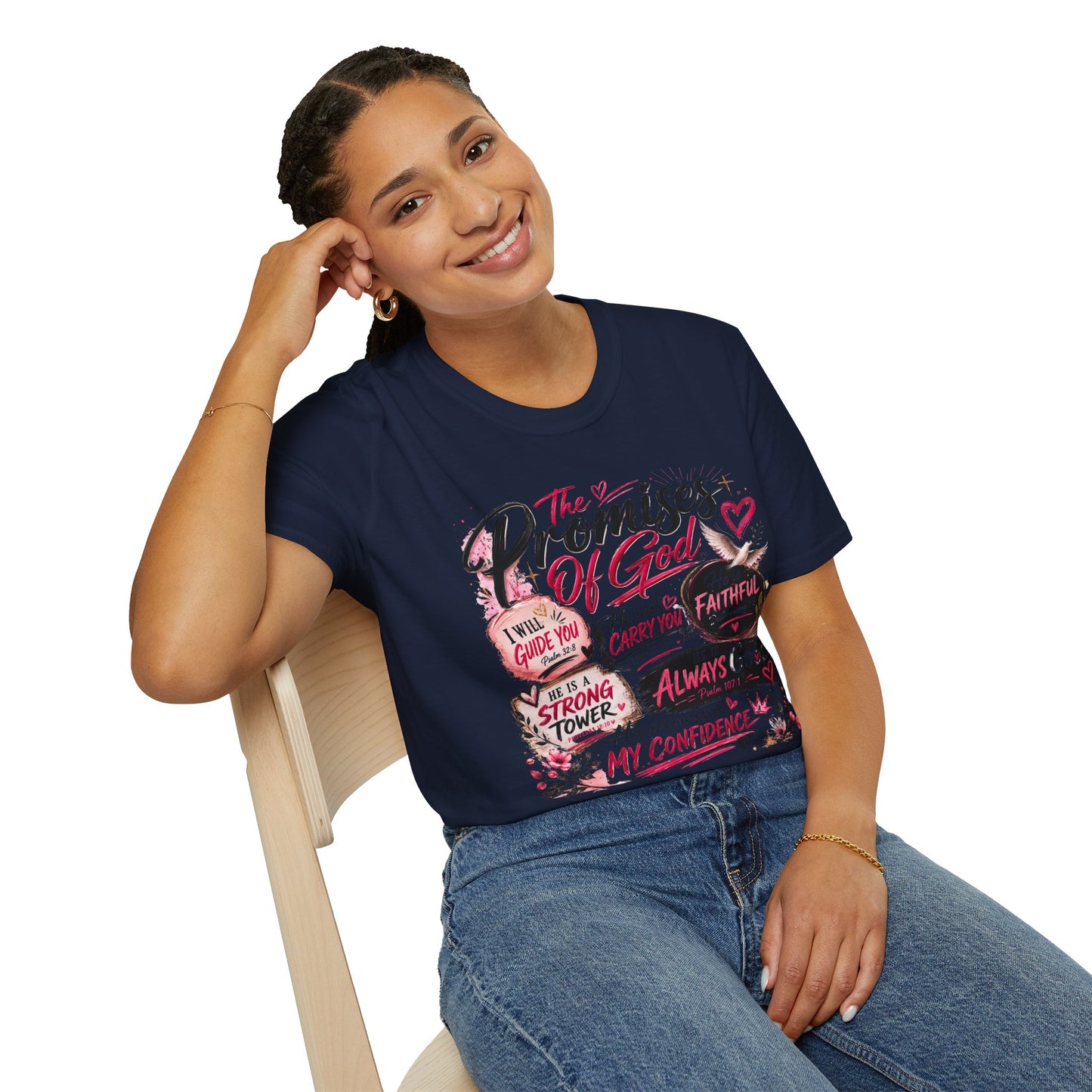 T-Shirt — "The Promises of God" Christian Faith Graphic Tee