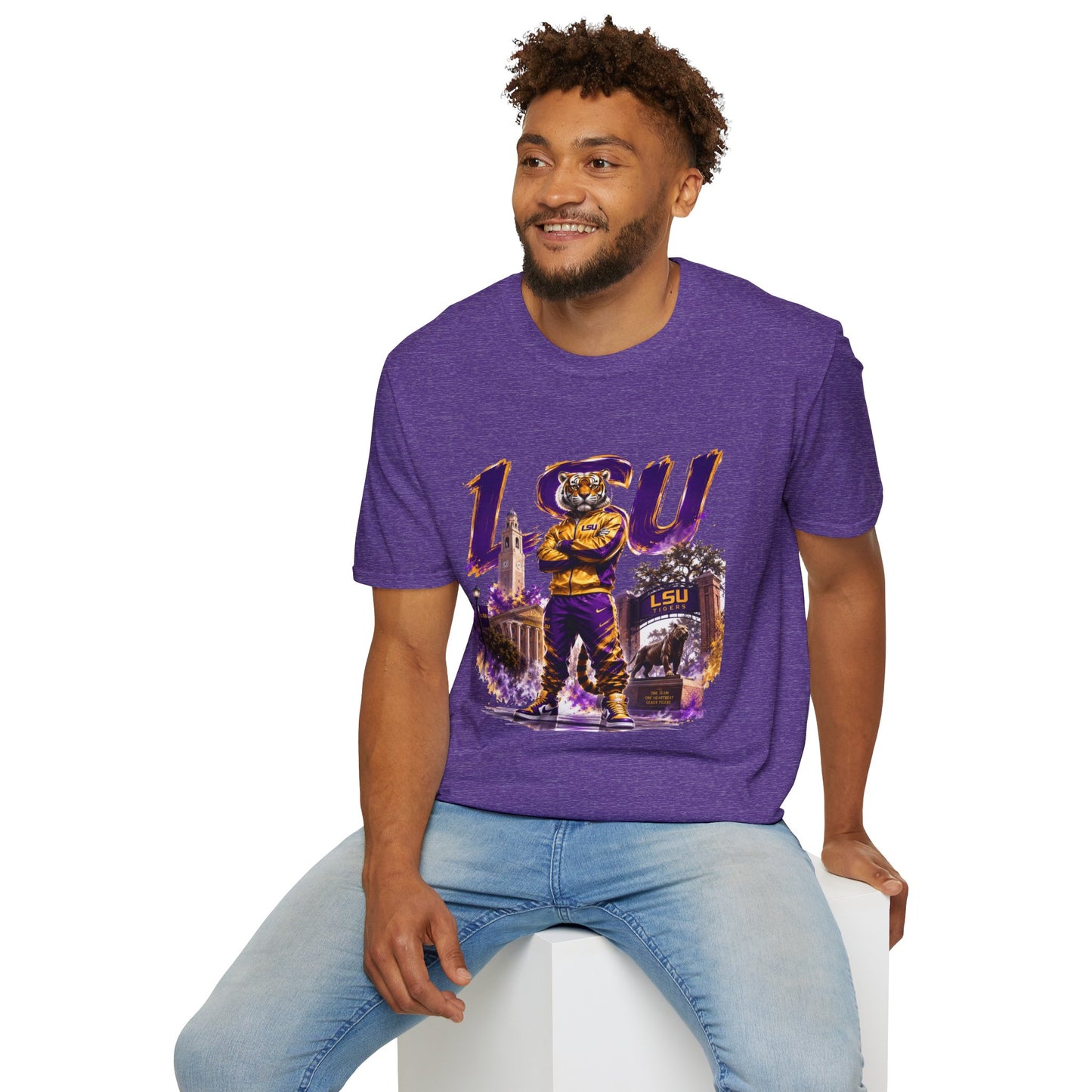LSU Tiger Mascot T-Shirt – College Football Game Day Tee