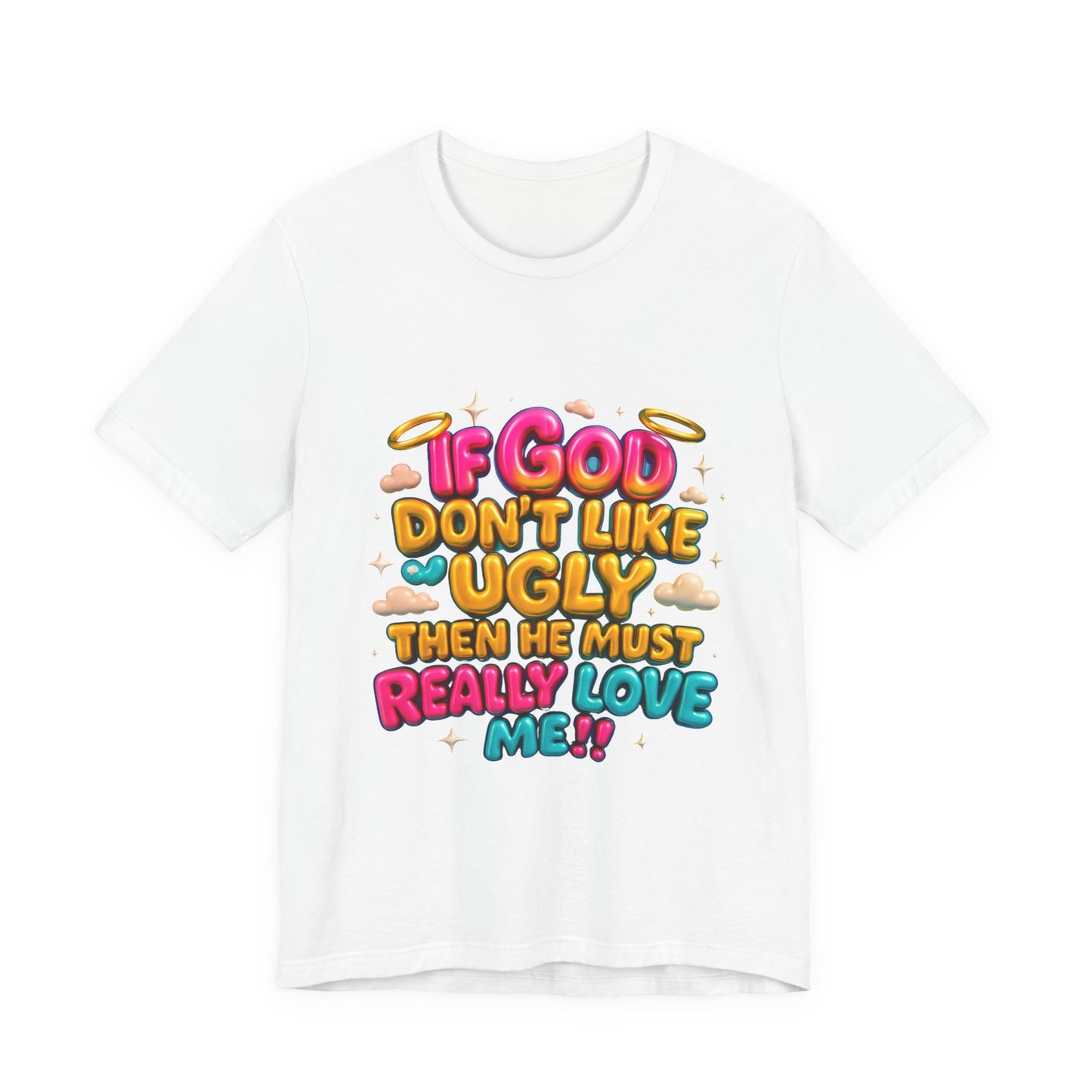 Colorful Religious Tee, Unisex T-Shirt, Funny Christian Shirt, Gift for Faith Lovers, Casual Wear, Church Outfits