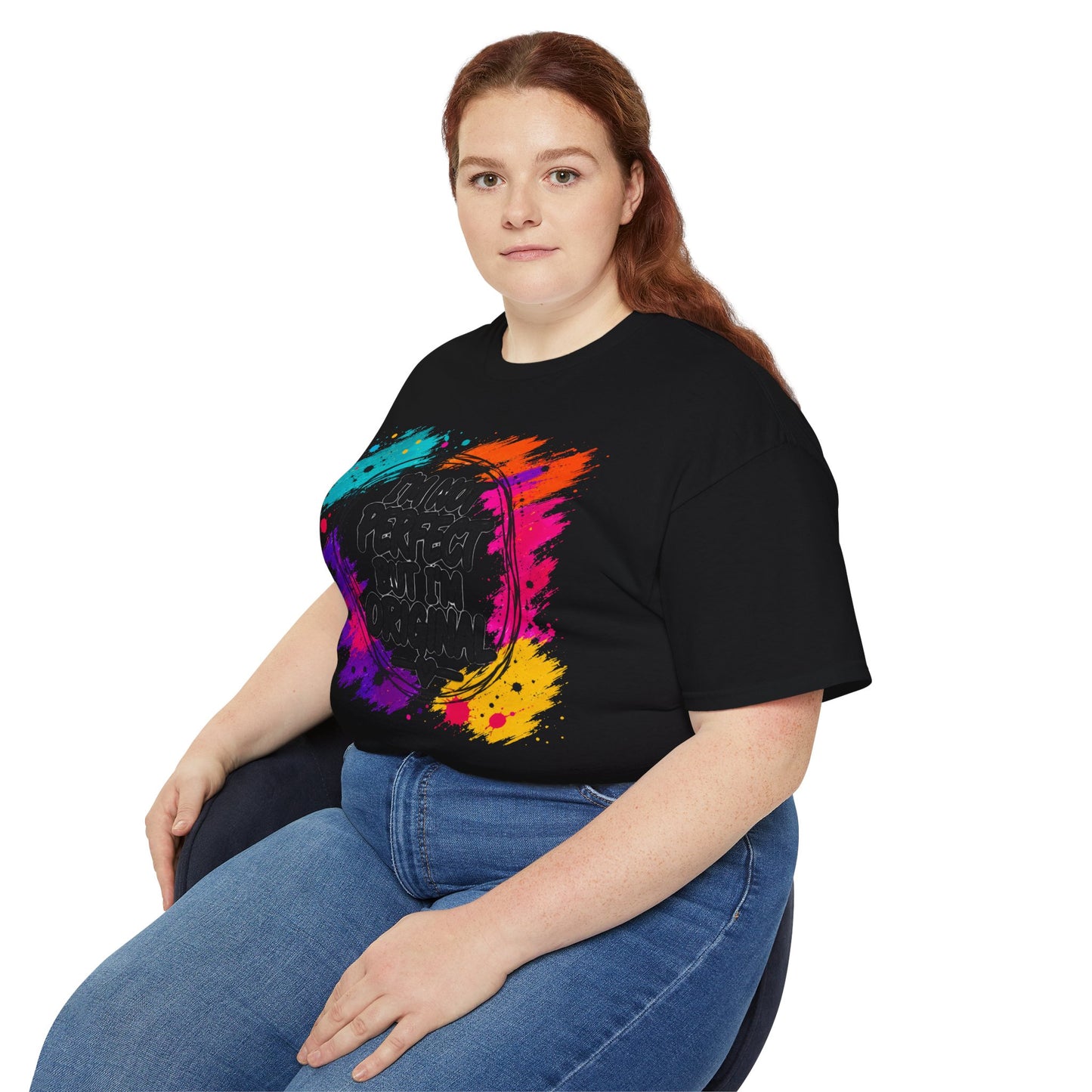 I'm Not Perfect But I'm Original Tee — Colorful Inspirational Cotton T-Shirt