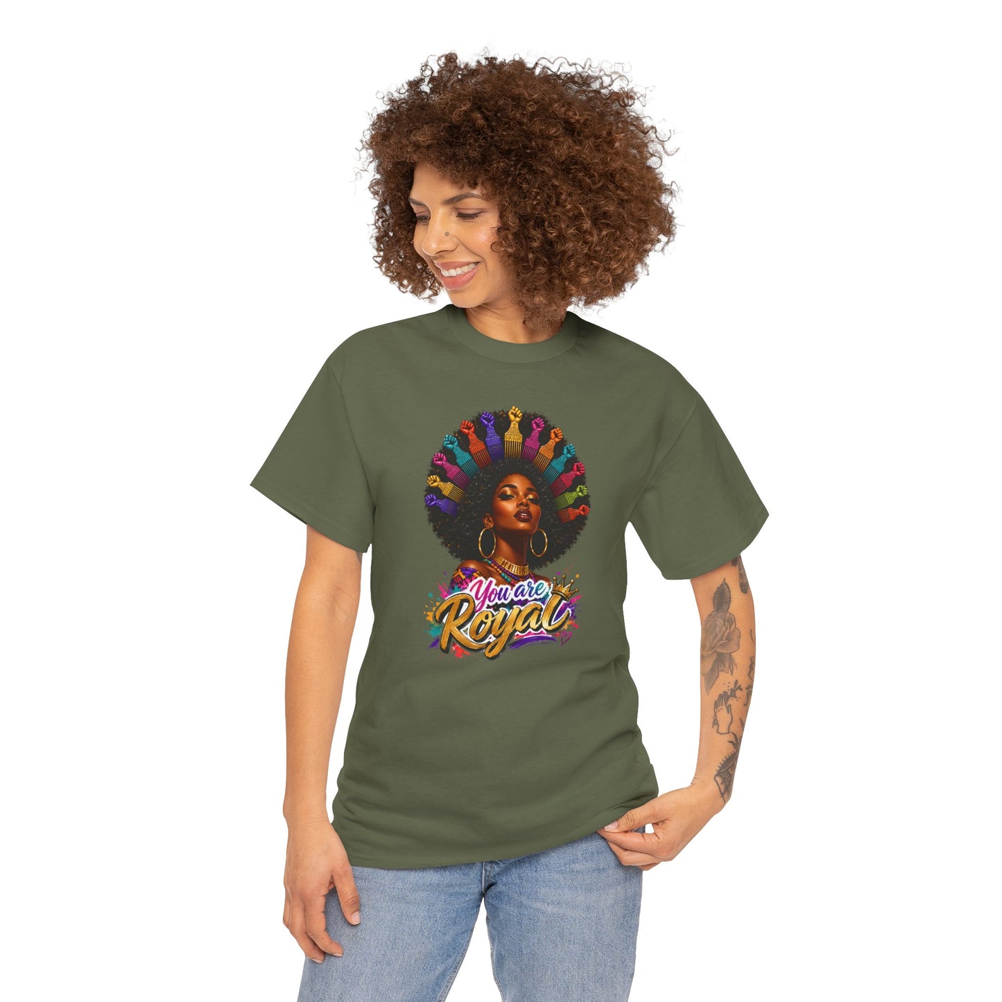 You Are Royal Afro Woman T-Shirt