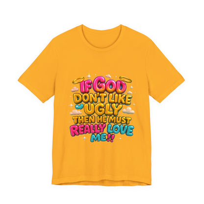 Colorful Religious Tee, Unisex T-Shirt, Funny Christian Shirt, Gift for Faith Lovers, Casual Wear, Church Outfits