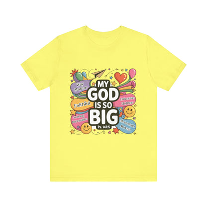 Colorful Faith-Inspired Unisex Tee, Inspirational T-Shirt for Church, Religious Gift, Everyday Wear, Fun Graphic Tee, Christian Apparel