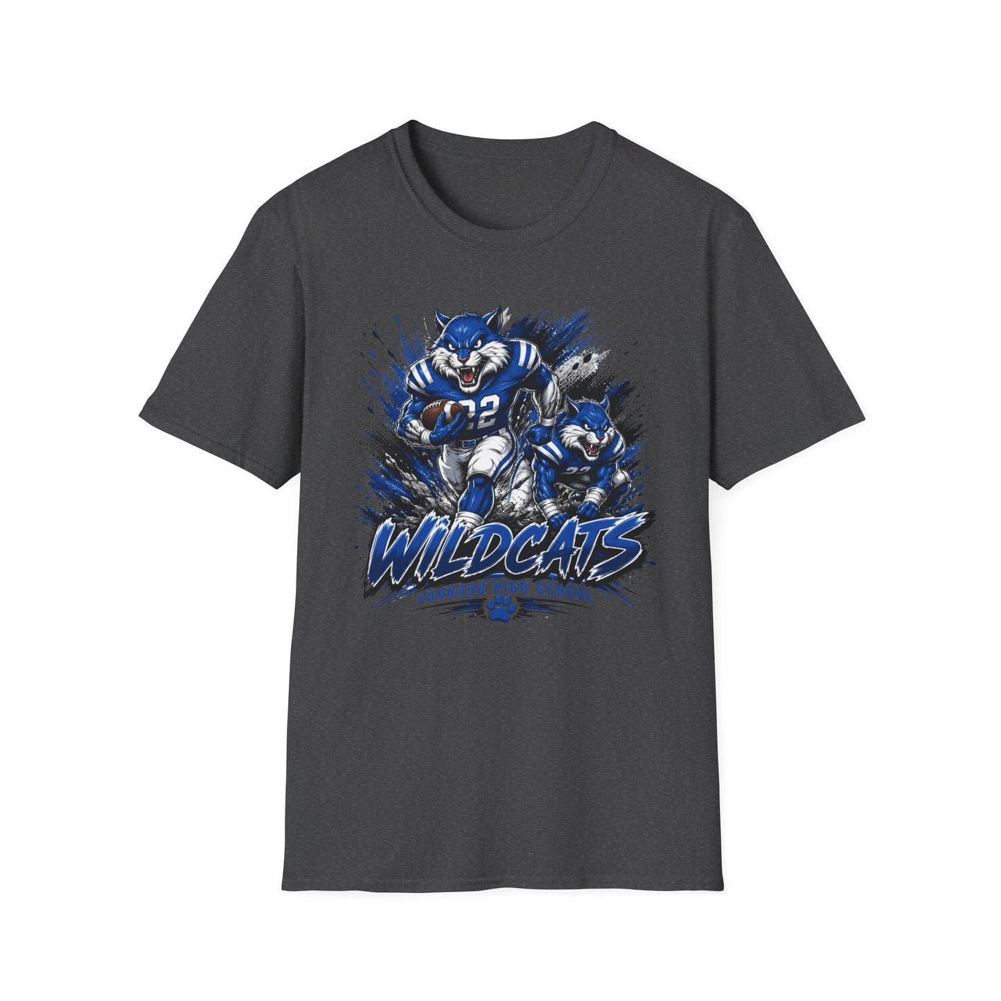 Varnado High School Wildcats Football Mascot T-Shirt