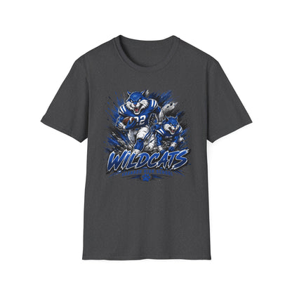 Varnado High School Wildcats Football Mascot T-Shirt