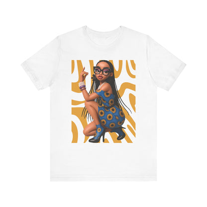 Chic Graphic Tee, Stylish Casual Wear, Festival Fashion, Trendy Summer Top, Modern Art T-Shirt