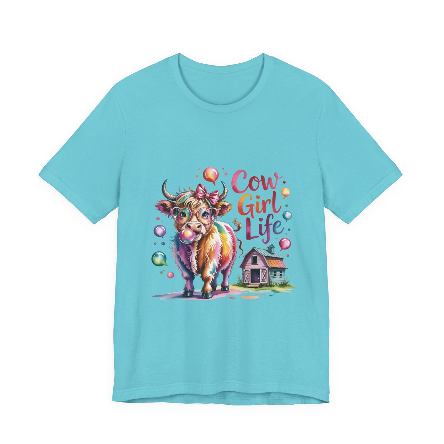 Cowgirl Life Tee - Cute Fun Cow Design, Perfect for Country Lovers, Gift for Farm Enthusiasts, Festive Cowgirl Event Attire, Everyday [...]