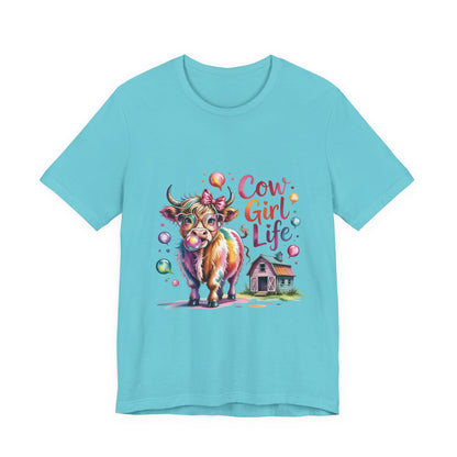 Cowgirl Life Tee - Cute Fun Cow Design, Perfect for Country Lovers, Gift for Farm Enthusiasts, Festive Cowgirl Event Attire, Everyday [...]