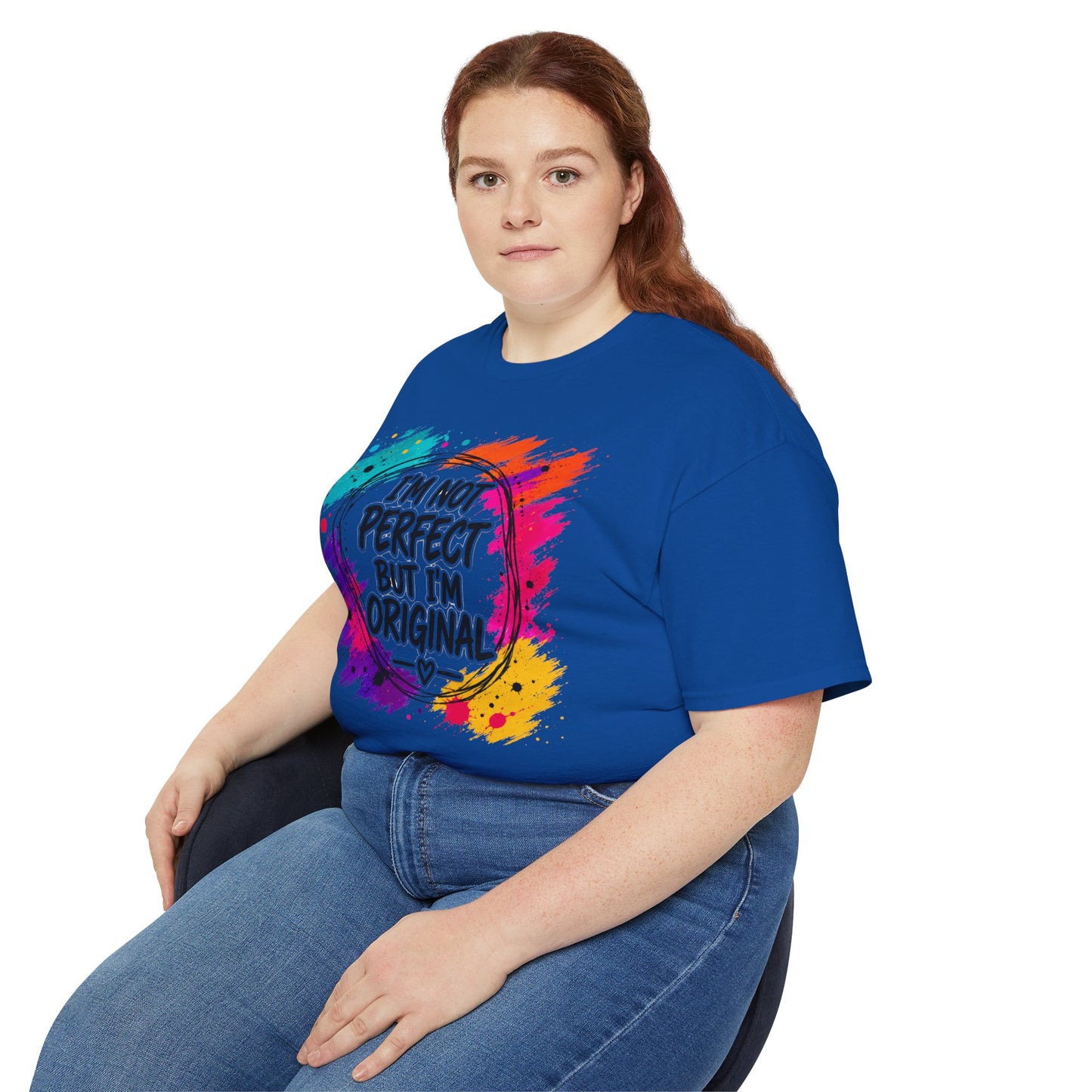 I'm Not Perfect But I'm Original Tee — Colorful Inspirational Cotton T-Shirt