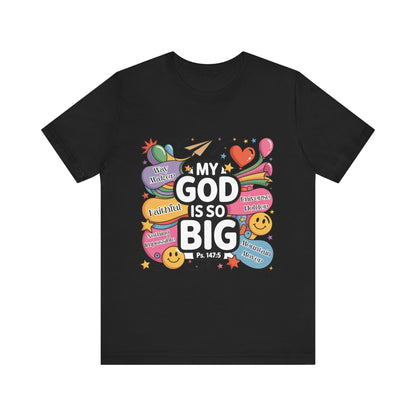 Colorful Faith-Inspired Unisex Tee, Inspirational T-Shirt for Church, Religious Gift, Everyday Wear, Fun Graphic Tee, Christian Apparel