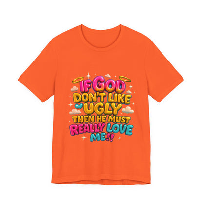 Colorful Religious Tee, Unisex T-Shirt, Funny Christian Shirt, Gift for Faith Lovers, Casual Wear, Church Outfits