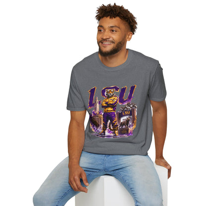 LSU Tiger Mascot T-Shirt – College Football Game Day Tee