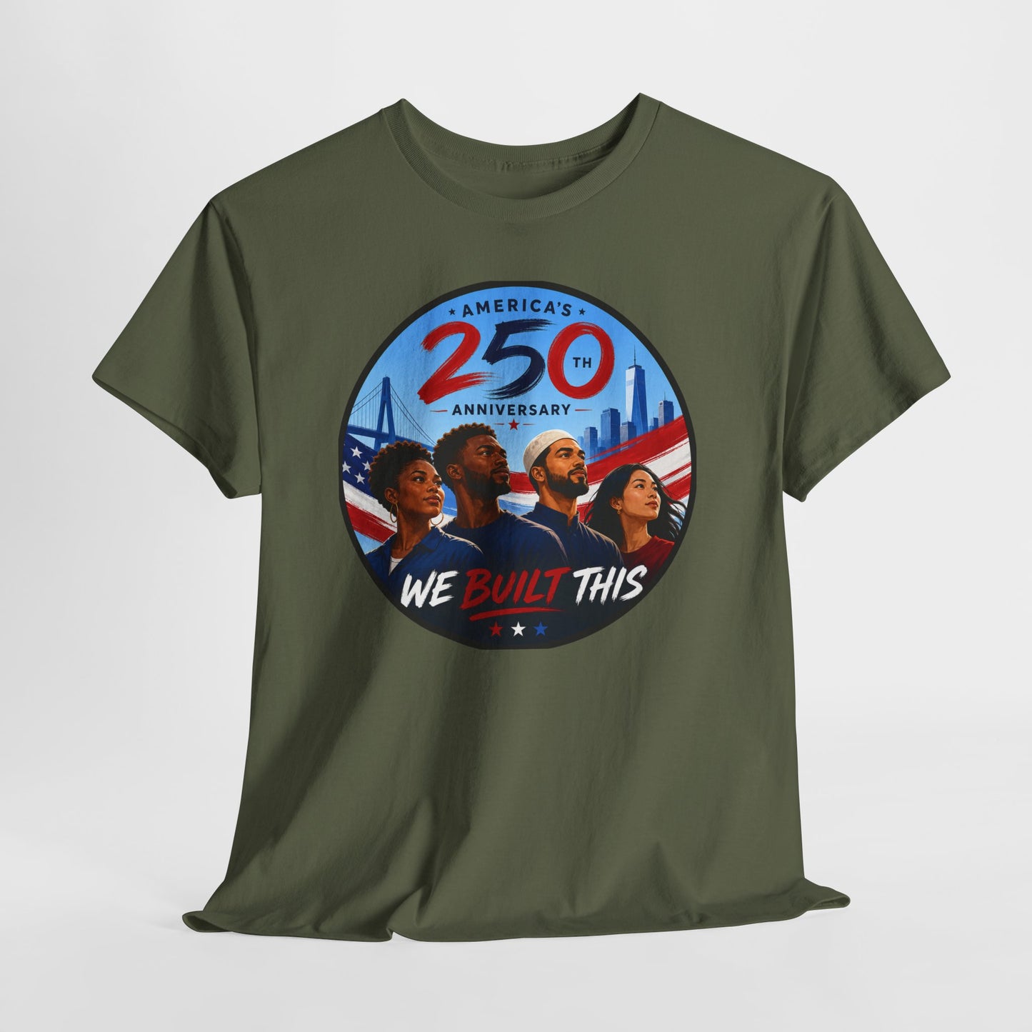 "We Built This" 250th Anniversary American Heritage Tee