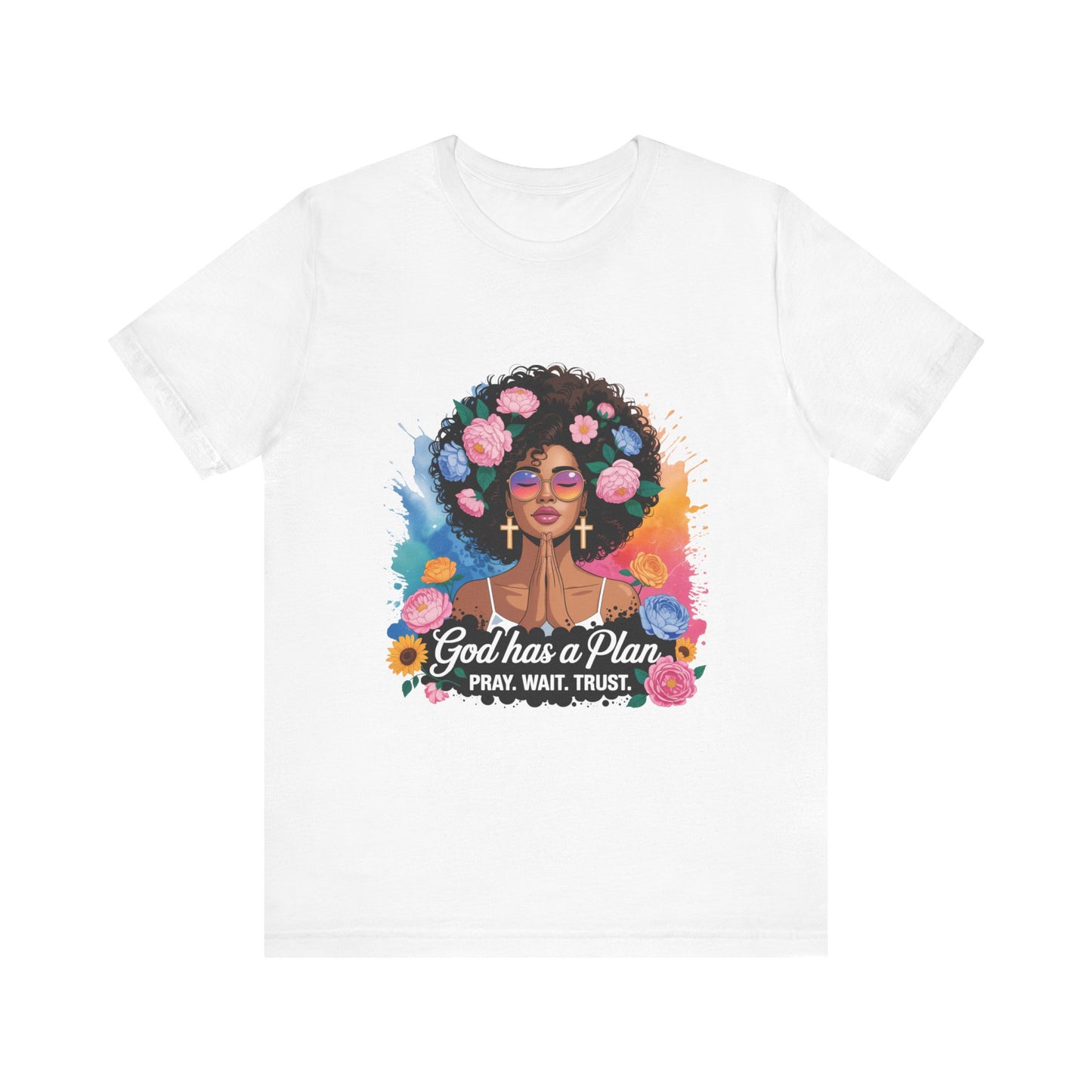 Inspirational Floral Prayer Tee | God has a Plan Shirt, Motivational T-Shirt, Faith-Based Apparel, Gift for Her, Christian Sweatshirt