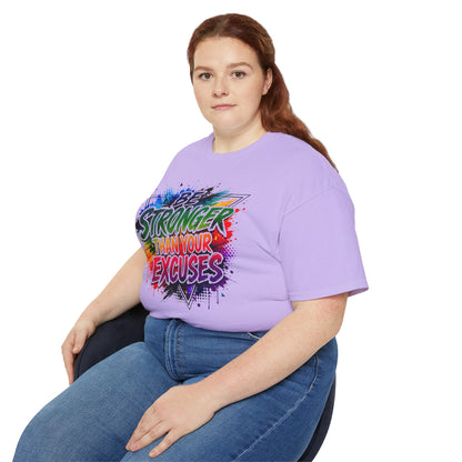 Be Stronger Than Your Excuses T-Shirt — Motivational Gym Tee