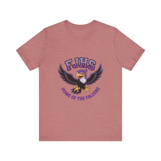 Falcon Spirit Unisex Tee | School Pride Shirt, Soft Casual Wear, Team Spirit, Gift for Students, School Events