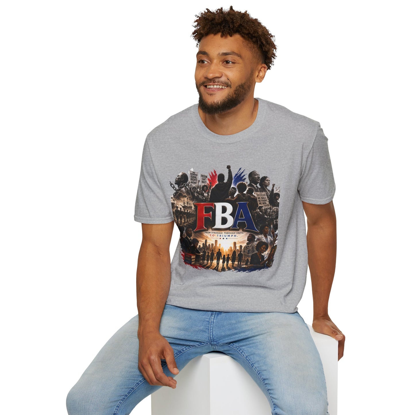 FBA Collage Tee (Red, White & Blue)