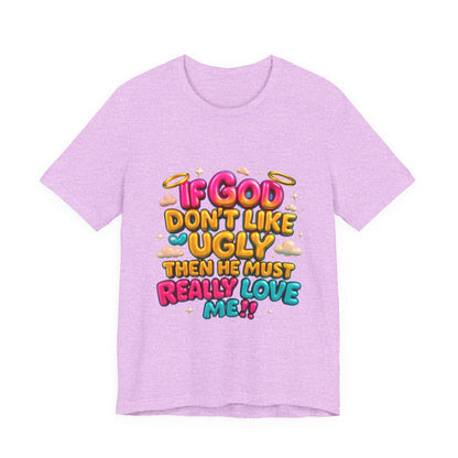 Colorful Religious Tee, Unisex T-Shirt, Funny Christian Shirt, Gift for Faith Lovers, Casual Wear, Church Outfits