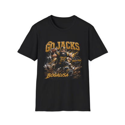 Go Jacks Football T-Shirt — Bogalusa High School Lumberjacks Fan Tee