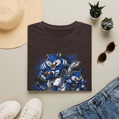 Varnado High School Wildcats Football Mascot T-Shirt