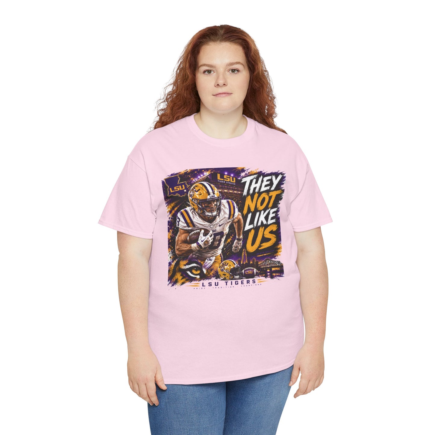 LSU Tigers "They Not Like Us" Football T-Shirt