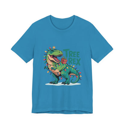 Dino Christmas Tee, Tree Rex Unisex Shirt, Fun Holiday Gift, Cute Dinosaur Apparel, Family Christmas Shirt, Festive Tee