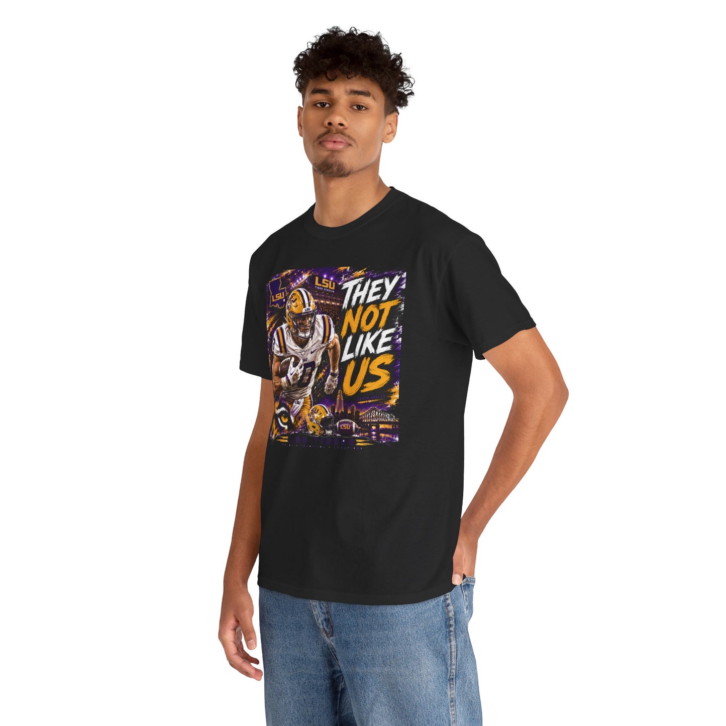 LSU Tigers "They Not Like Us" Football T-Shirt
