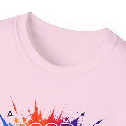 Good Energy Only T-Shirt — Colorful Splash Graphic Tee