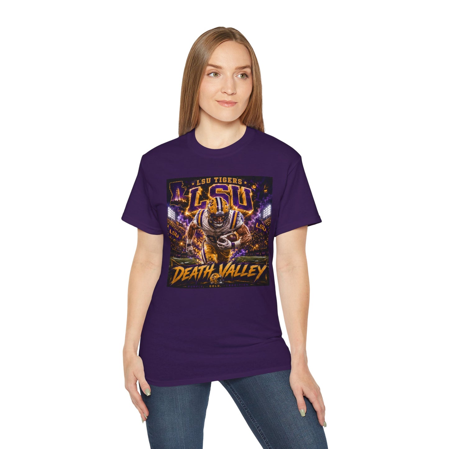 LSU Tigers "Death Valley" Football T-Shirt