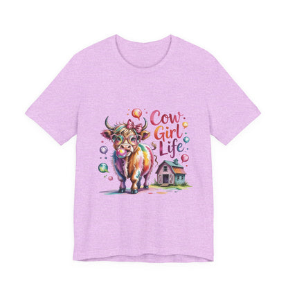 Cowgirl Life Tee - Cute Fun Cow Design, Perfect for Country Lovers, Gift for Farm Enthusiasts, Festive Cowgirl Event Attire, Everyday [...]