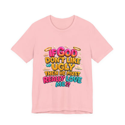 Colorful Religious Tee, Unisex T-Shirt, Funny Christian Shirt, Gift for Faith Lovers, Casual Wear, Church Outfits