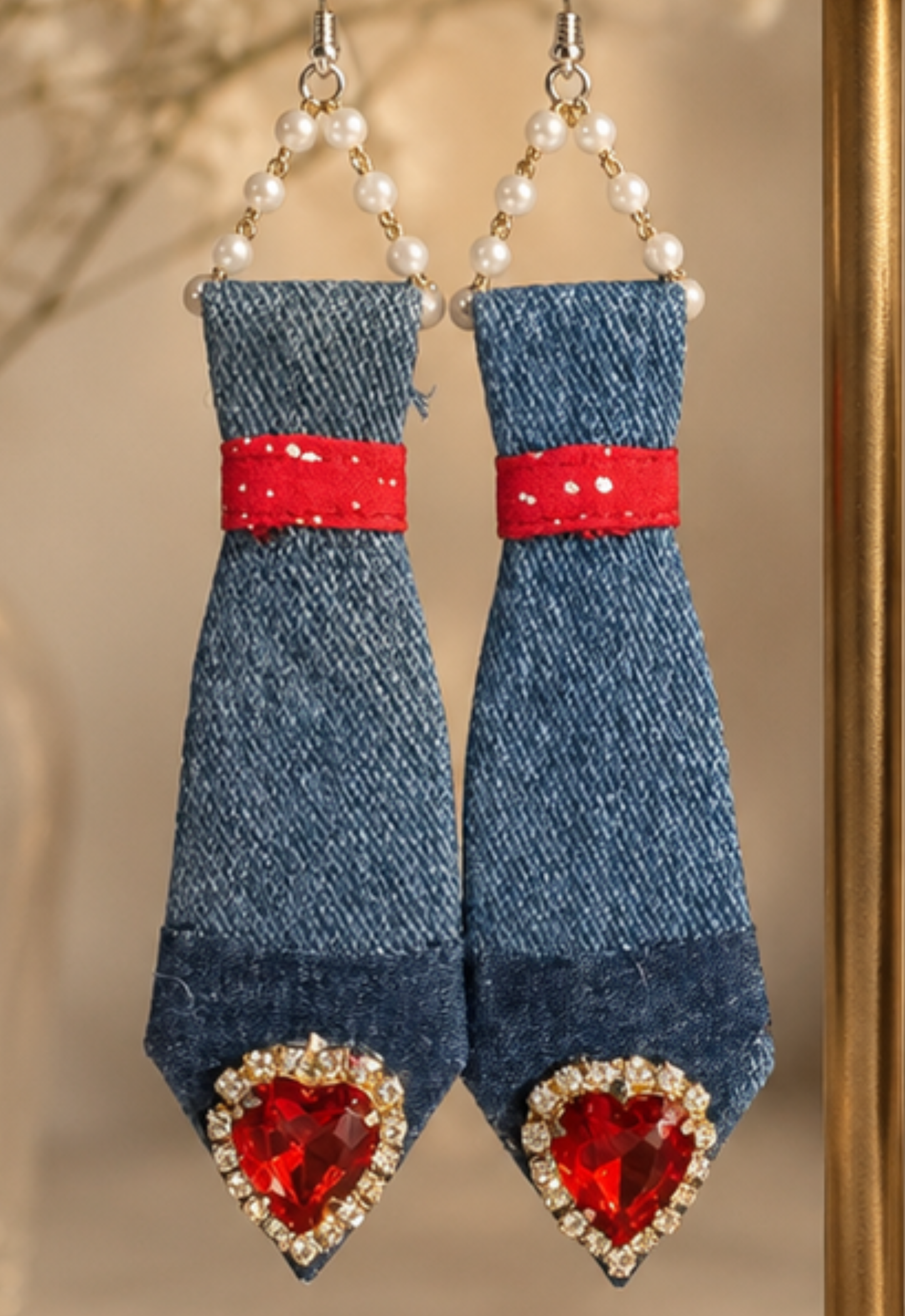 Boss Tie Earrings 2