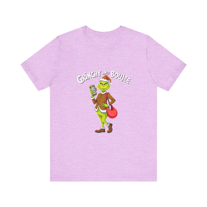 Grinch-Inspired Unisex Jersey Tee, Holiday T-Shirt, Christmas Gift, Fun Graphic Tee, Festive Apparel, Grinch Lover Merch