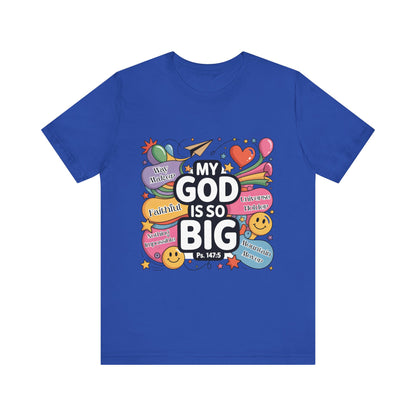 Colorful Faith-Inspired Unisex Tee, Inspirational T-Shirt for Church, Religious Gift, Everyday Wear, Fun Graphic Tee, Christian Apparel